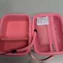 YouKnow Hard Case and Silicone Cover for Yoto Mini Player, Kids Audio Music Accessory with Card Case Holder for up to 10 Cards (Pink)