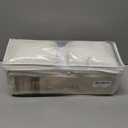 Triple Pinch Pleated Beige White Velvet Curtains 108 inch Long Living Room Darkening Thermal Insulated Luxury Modern Elegant Extra Long Pinch Pleat Drapes Heavy Thick Ivory Velvet Curtain for Bedroom