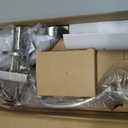 Amazon Basics Front Door Lock Set, Handleset with Shelby Lever, Single Cylinder, Easy to Install, Satin Nickel