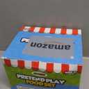 Jaxojoy 122 Piece Pretend Food Set for Kids - Food Toys for Kids Kitchen Set - Pretend Play Kitchen Accessories and Playset for Interactive and Imaginative Activities