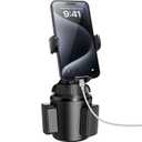 APPS2Car Universal Car Cup Phone Holder | Quick Extension Long Arm | 360 Swivel | Adjustable for iPhone, Samsung, Google, and All Smartphones | Stable & No Shake Design