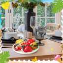 Wesiti 6 Pcs Crystal Glass Fruit Decor Strawberry Apple Peach Lemon Pomegranate Fruit Figurines Collectibles Blown Glass Decor Tabletop Centerpiece Decoration for Home Birthday Kitchen Wedding