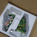 Blissun Christmas Night Light, Ceramic Tree Decor 6 Inch with Multicolor Bulbs, 360° Swivel Plug & On/Off Switch for Bedroom, Home, Bathroom (2 Pack)