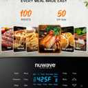 Nuwave Brio 15.5Qt Air Fryer Rotisserie Oven, X-Large Family Size, Powerful 1800W, 4 Rack Positions, 50-425F Temp Controls, 100 Presets & 50 Memory, Integrated Smart Thermometer, Linear T Technology, 15.5-Quart