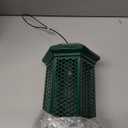 Squirrel Proof Bird Feeders with Removable Base, Metal Wild Bird Feeder for Outdoors Hanging, 6 Weight-Activated Ports Perches, 3LB Seed Capacity(Green)