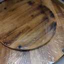 24" Lazy Susan Oak Wood Turntable Organizer for Cabinet, Farmhouse Round Wooden Large Lazy Susan Organization and Storage for Dining Table, Pantry, Kitchen, Countertop, Cupboard, Home Decor