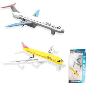 2 Pack Airplane Toys, Metal Plane Pull Back Airplane Toys for 3 4 5 6 Years Old Boys Girls, Die Cast Aircraft Plane Models, Kids' Play Vehicles Aeroplane Airplanes for Kids Birthday Gifts