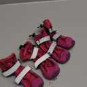 Spark Paws Dog Shoes, Waterproof Dog Boots for Medium to Large Dogs, Non Slip, Breathable Dog Booties and Paw Protectors - 4PCS Doggie Hiking Boots with Reflective Straps, Pink Camo, Size 2