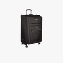 Kenneth Cole REACTION Rugged Roamer Lightweight Softside Expandable 8-Wheel Spinner Luggage, Black, 28-Inch Checked
