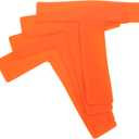 DOITOOL 4pcs T-Shape Spot Marker Pads for Soccer and Tennis Field Training, Orange Flat Ground Markers for Outdoor Sports Practice, Sturdy Training Supplies for Skill and Positioning