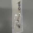 Moolia Turquoise Stone Bracelet Compatible with Apple Watch Band 42/41/40/38/46/45/44/49mm Women Metal Handmade Adjustable Replacement for iWatch Series 11 10 9 8 7 6 5 4 3 2 1 SE/Ultra1/2/3 (Starlight/Pearl)