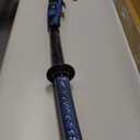 41 inch Handmade Japanese Samurai Katana Sword Full Tang for Man Gift Cosplay Decoration Self Defense (blue)