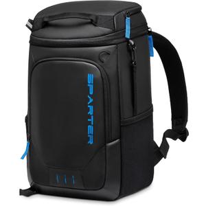 SPARTER Backpack Cooler Insulated Leak Proof 33/49 Cans, 2 Insulated Compartments Thermal Bag, Portable Lightweight Beach Travel Camping Lunch Backpack for Men and Women (Black)