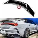 Rear Trunk Spoiler Compatible with 2021-2024 KIA K5 LX LXS EX, R Style Duckbill Spoiler Fits for 21-24, Exterior High Kick Tail Deck Lid Wing Lip (Glossy Black)