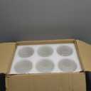 Teenyyou 6 Pcs Clear Glossy Glass Shade Replacements for Pendant Light Fixtures Glass Lamp Shade Cover, 1-5/8 Inch Fitter E26 Base, 4"w x 6"h, Replacement Lamp Globe for Chandelier Wall Sconce