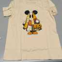 GLIGLITTR Girls Boys Halloween Outfits Cute Mouse Pumpkin Shirts Trick or Treat Spooky Season T-shirt Tops Kids Fall Clothes(Apricot) Size: 150