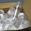 Norme 24 Pcs 9.5 oz Plastic Bottles Chug Shower Game Party Favors for Shower Decorations Gender Reveal Gifts (White)