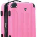 Travelers Club Chicago Hardside Expandable Spinner Luggages, Hot Pink, 20" Carry-On, HS-20720-EX-690N, 22" Carry-on