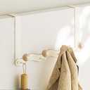 Asruito Over Door Coat Rack, Coat Hooks for Door Coat Hanger, Towel Hanger for Bathroom, Door Hanger Hooks, Hooks for Hanging Hat Key Towel Purse Robes Mudroom Entryway