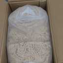 Boshen Macrame Boho Handmade Curtain, 1 Panel Tassels Doorway Window Wall Decor, 100% Cotton Art Craftsmanship Room Divider Wall Hanging for Bedroom, Living Room, Wedding, 75" L x 59" W Kakki