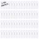 Mini Spray Bottle 100PCS 2ML Clear Plastic Empty Sample Containers Fine Mist Perfume Travel Refillable Spray Bottle Perfume Atomizer Small Travel Size Spray Bottle for Cleaning, Essential Oils