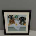 10x10 Picture Frame With Mat, Display 8x8 With Mat or 10x10 Without, Wood Square Photo Frame for Wall Hanging, 1 Pack, Black