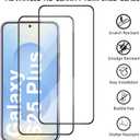 Meliya Case for Samsung Galaxy S25 Plus [with 2X Screen Protector], Stylish Liquid Silicone Slim Full-Body Protective Cover Compatible with Samsung Galaxy S25 Plus 5G Phone Case, Violet