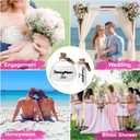 2 Pcs Honeymoon Sand Keepsake Jar 2025, Engagement, Wedding, Bridal Shower Gift, Romantic Honeymoon Gifts for Newlywed Couple(Equipped with a gift box)