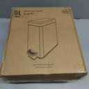 Home Zone Living 2-Pack 1.3 Gallon Small Bathroom Trash Can with Lid and Step Pedal, Stainless Steel Wastebasket with Slim Design for Home and Office, Silver, 5 Liters