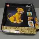 LEGO Disney Young Simba The Lion King Building Sets for Adults - Buildable Disney Figurine for Display, Ages 18+ - DIY Kits & Crafts for Fans of Movie - Collectible Disney Birthday Gift - 43247