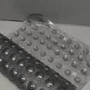 Bathtub Mats for Shower Tub, Extra Long Non-Slip 39 x 16 Inch Bath Mat with Drain Holes and Suction Cups, BathMat for Bathroom with Machine Washable (Clear Grey)