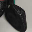 iCKER Womens Latin Dance Shoes Heeled Ballroom Salsa Tango Party Sequin Dance Shoes 9.5