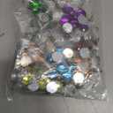 15mm Flat Back Round Acrylic Rhinestones Plastic Gems for Jewelry Making Costume Jewels Cosplay Embelishments - 120 Pieces (Assorted Colors Pack)