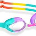 gradient swimming goggles Anti-Fog Waterproof Anti-UV Clear Vision Water Pool Goggles multi-color dark design