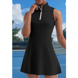 Tennis Dress for Women, Tennis Golf Dresses with Built in Shorts and Pockets for Sleeveless Workout Athletic Dresses, XS