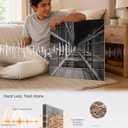 Interior Wall Panels, Sound Absorbing Art, 23.62 x 23.62 In, 6 Pack, 72 x 48 Inches