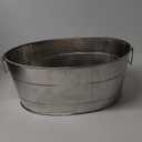 BREKX Stainless Steel Ice Bucket for Parties, Double Wall Insulated Anchored Brushed Drink Tub & Bucket with Double Hinged Handles, Drink Chiller for Parties, 12QT (3 Gallon), 100% Leak Proof
