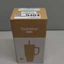 Renoj Tumbler with Handle 100% Leak Proof Insulated Water Bottle for Iced Coffee & Hot Drinks - Fits Car Cup Holder, Ideal Gift, 2 Straws & Silicone Boot BPA-Free - SnapShift Blue Gradient 32 oz