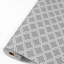 Drawer & Shelf Liner for Kitchen Cabinets 17.5 x 120", Non-Slip Non-Adhesive Shelf Paper Protect Dresser and Cupboard, Waterproof Drawer Mats for Bathroom, Easy to Cut (Grey Diamond)