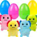 3 x Holydeck 4 Pcs Jumbo Axolotl Plush Toys with Easter Goodie Bags Plushies Playset Basket Fillers Toys for Kids Girls Boys Easter Basket Stuffers Party Favors Gifts