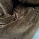 LiveGo Stretch Mid Century Modern Armchair Slipcover 1-Piece Jacquard Accent Chair Covers with Arms Soft Waterproof Chair Slipcovers for Living Room Furniture Protector Office (Velvet Dark Brown)