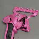 Dog Frenchie Harness with Leash Set, No Pull Adjustable Step in with Breathable Padded Vest Harness for Small Medium Large Dogs Training and Running (S Pink)