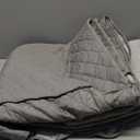 ISSUNTEX Double Protection 100% Waterproof Loveseat Sofa Covers for Living Room, Couch Covers for 2 Cushion Couch Sofa, Reversible Furniture Protector Sofa Cover for Dogs (Loveseat, Gray/Light Gray)