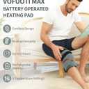 Leg Heating Pad, Portable Cordless Heated Knee Brace Warmers Wrap with Battery and 3 Temperature Settings Men Women