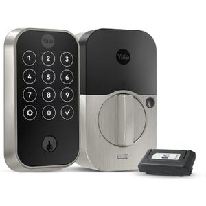 Yale Assure Lock 2 Deadbolt, Satin Nickel Keyed Smart Entry Door Lock with Z-Wave Connected Touchscreen Keypad for Code Entry and Remote Access, YRD420-ZW2-619