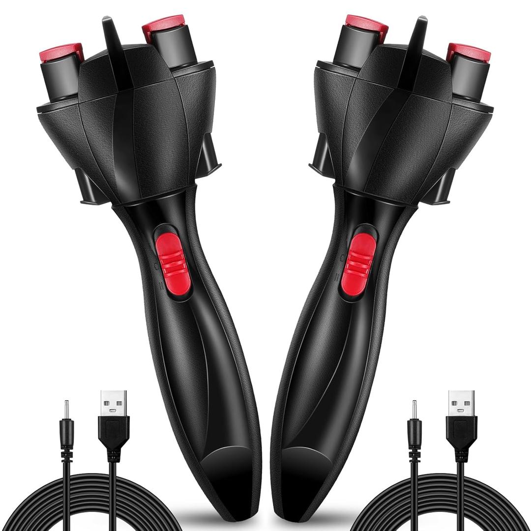 2 Pcs Automatic Hair Braider Electric Machine DIY Styling Hair Braiding Twister Tools French Dreadlock Machine for Women Tangling(USB Model)