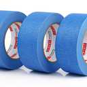 3 Pack Blue Painters Tape 1.88 Inches x 60 Yards, Premium Crepe Paper Masking Tape for Painting, Crafts and DIY - Professional Grade Paint Tape, UV Resistant, No Residue and Easy Removal