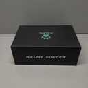 KELME Flash Laceless Soccer Cleats Men High-Tops Lightweight Soccer Shoes Outdoor Unisex Adult Youth Artificial Multi Ground (6.5, White Gold)