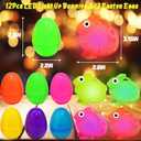12Pack Bunny Puffer Balls, Glow in Dark Stress Relief Fidget Toys Balls for Kids Adults Toddlers, Easter Basket Stuffers Easter Egg Hunt (Stretchy Puffer Balls & Squeeze Toys)