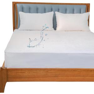 Kingnex King Size Mattress Protector Waterproof Soft Bamboo Viscose Terry Matressprotector Quiet Breathable Fitted Matress Cover (White)